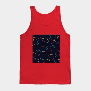 Retro Abstract 80's 90's Tetris move Design Tank Top